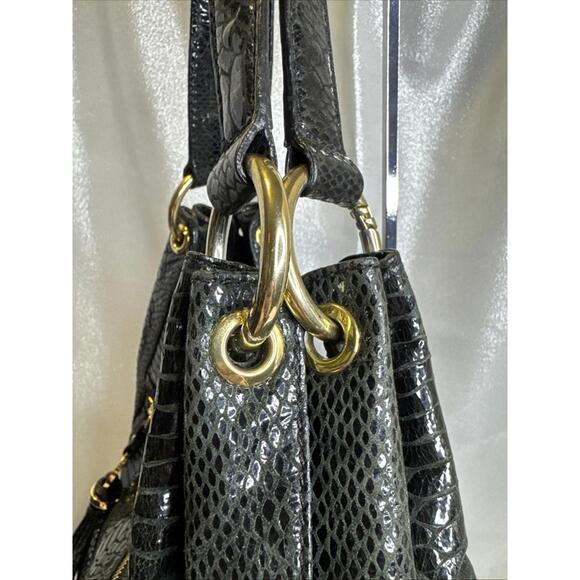 Michael Kors Black Patent Leather Snake - Picture 5 of 15